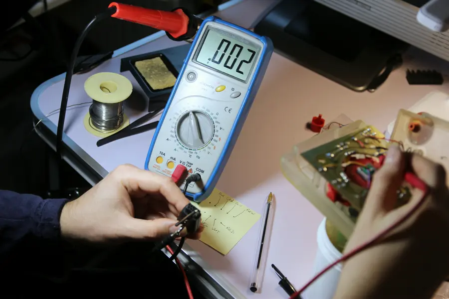 checking the connector pins