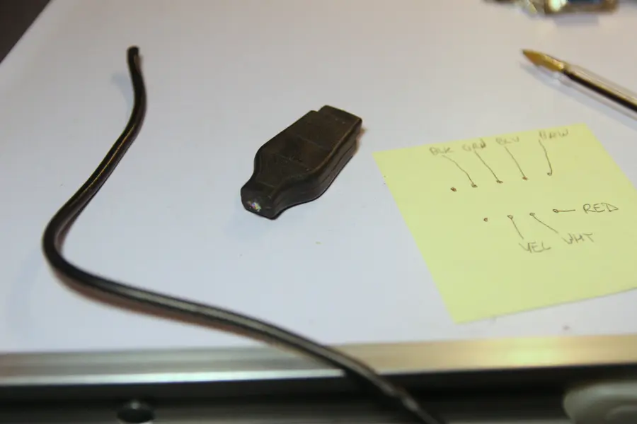 cutting the connector