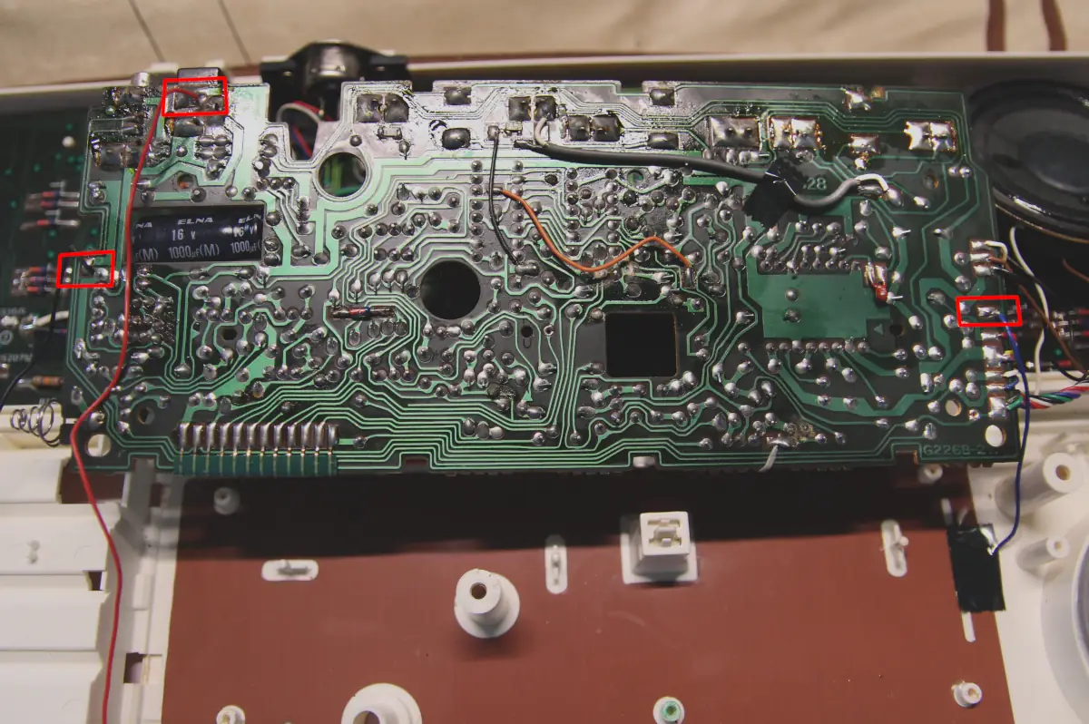 Casio VL-5 wires to desolder