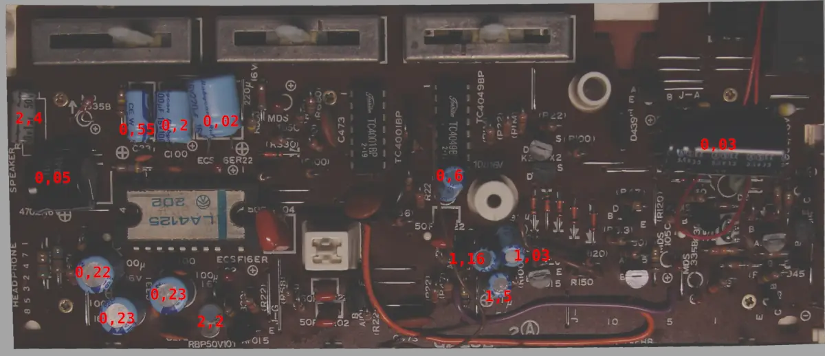 Casio VL-5 ESR reading results