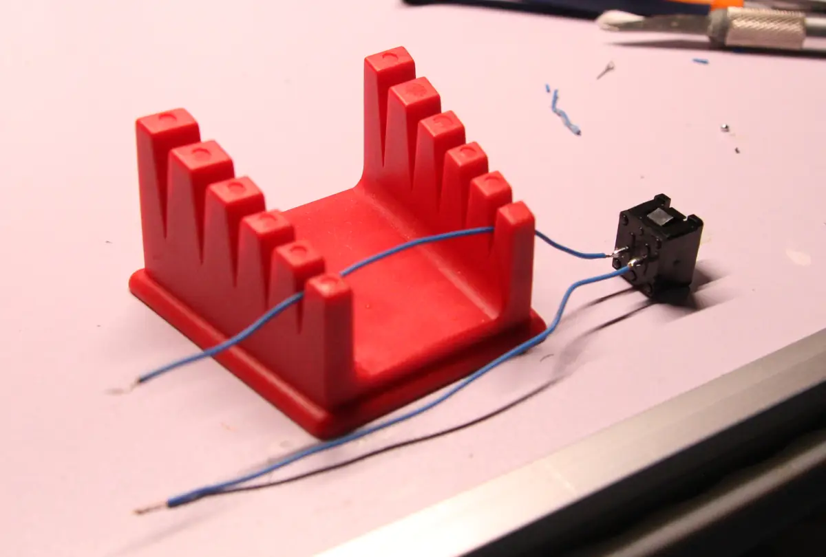 soldering wires to switch