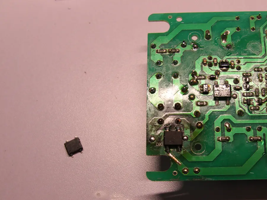 Skymen ZX-810 PCB - replacing bridge rectifier